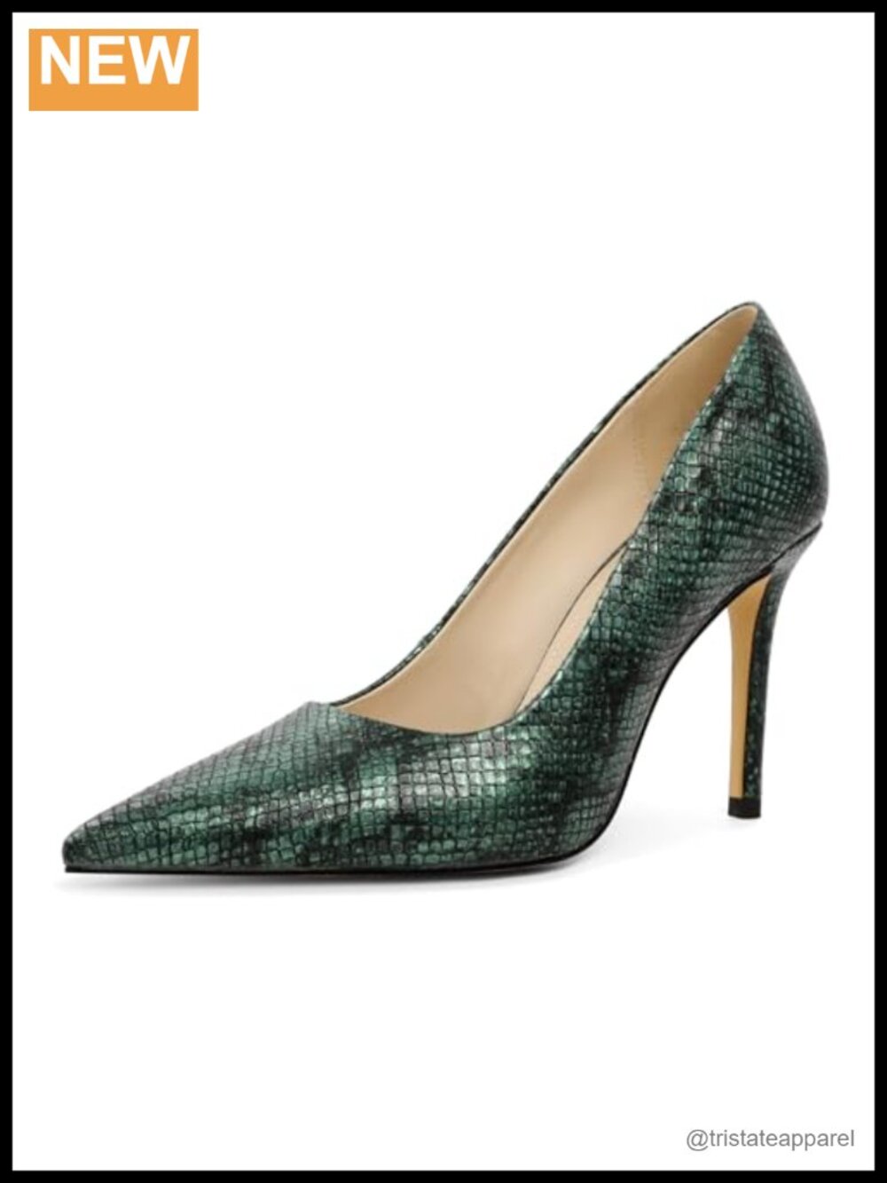 SAMMITOP Women's Stiletto High Heels Pointed Toe Slip On Pumps